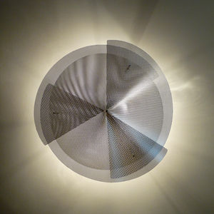 applique moderna / in acciaio inossidabile lucido / LED / alogena
