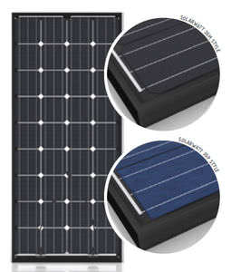 pannello fotovoltaico policristallino / vetro-vetro / per tetto / black