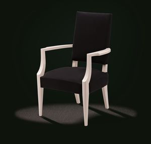 poltrona Art Deco / in tessuto / in legno