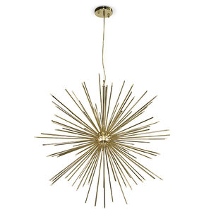 lampada a sospensione / moderna / in ottone / da interno