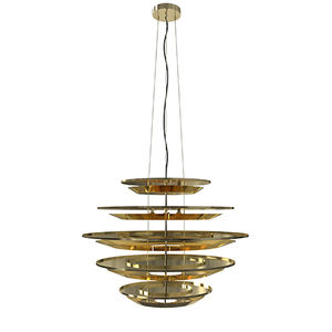 lampadario design originale / in ottone placcato oro / in alluminio / LED