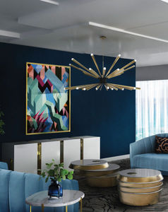 lampadario moderno / in alluminio / in ottone / LED