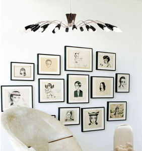 lampadario design minimalista / in alluminio / in ottone / professionale