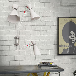 applique moderna / in alluminio / in ottone / a lampada fluorescente