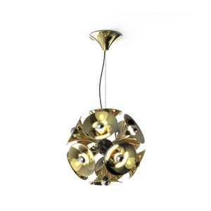 lampada a sospensione / design originale / in nichel / in ottone