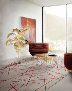 lampada con piede / design originale / in marmo / in ottone