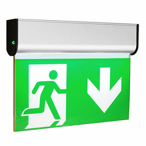 illuminazione di emergenza da soffitto / rettangolare / LED / in acrilico