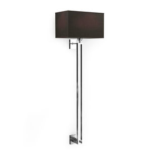 applique moderna / in metallo cromato / in tessuto / LED