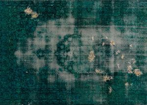 tappeto vintage / a motivi / in cotone / in mohair