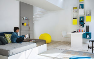 letto singolo / standard / moderno / in legno