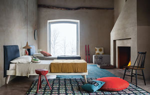 letto singolo / standard / moderno / in tessuto