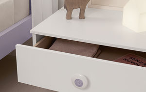 tavolo comodino / da interno / moderno / in legno laccato