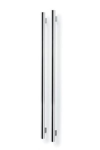 radiatore scaldasalviette ad acqua calda / elettrico / in acciaio / cromato