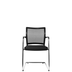 sedia visitatore moderna / con braccioli / imbottita / cantilever