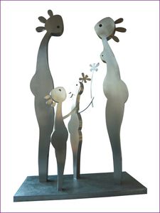 scultura in acciaio inox / per spazi pubblici