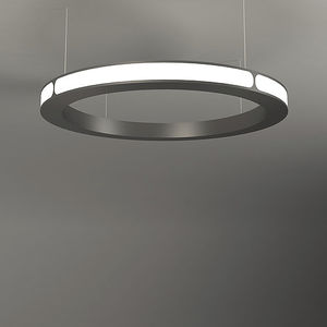 luce a sospensione / LED / tonda / in alluminio