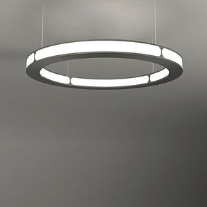 luce a sospensione / LED / tonda / in alluminio