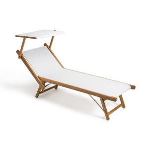 chaise longue moderna / in Batyline® / idrorepellente / in legno