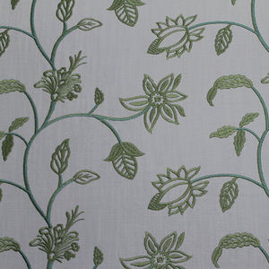tessuto da tappezzeria / a fiori / a tinta unita / in cotone
