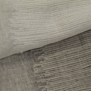 tessuto per tende / a tinta unita / in cotone / in lino