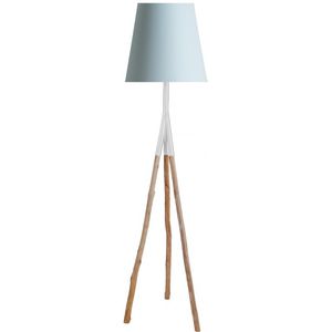 lampada da terra / moderna / in legno / tripode