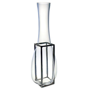 vaso design originale / in vetro soffiato / in acciaio