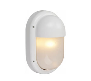 luce fluorescente compatta / ovale / da esterno / in vetro