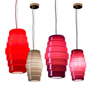 lampada a sospensione / moderna / in vetro soffiato / fatta a mano