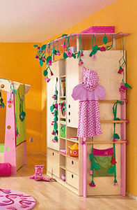 armadio moderno / in legno / con ante battenti / per bambini