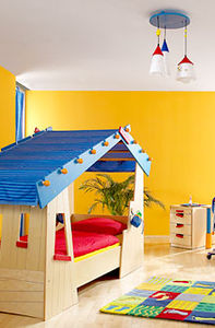 letto capanna / moderno / in betulla / per bambini