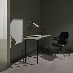 scrivania impiallacciata in legno / in acciaio / moderna / contract