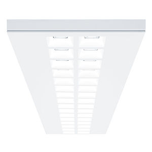 luce a sospensione / LED / lineare / in lamiera d'acciaio