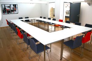 tavolo da conferenza moderno / in laminato / in HPL / rettangolare