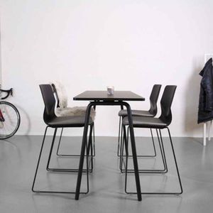 tavolo alto moderno / in laminato / rettangolare / contract