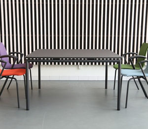 tavolo moderno / in laminato / in alluminio / rettangolare