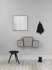 specchio a muro / moderno / quadrato / per camera da letto