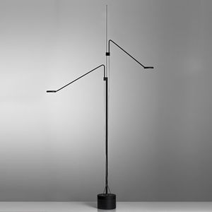 lampada da terra / moderna / in alluminio / regolabile