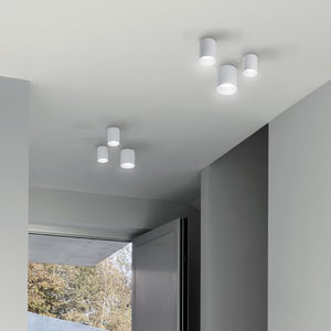 plafoniera moderna / tonda / in alluminio / LED