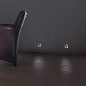 faretto da incasso a muro / da interno / LED / tondo