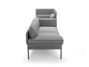 divano modulare / design scandinavo / in tessuto / per edifici pubblici