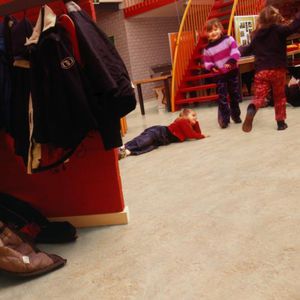 pavimento acustico / in linoleum / residenziale / per il settore terziario