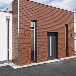 rivestimento di facciata a doghe / in WPC / levigato / imitazione legno
