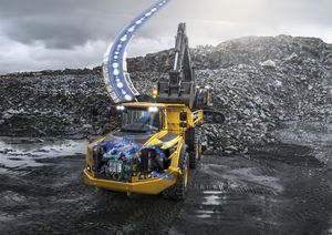 camion ribaltabile articolato / gommato / diesel / per cantiere