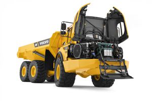 camion ribaltabile articolato / gommato / diesel / per cantiere