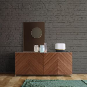 credenza moderna / in legno laccato