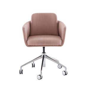 sedia da ufficio moderna / in tessuto / con braccioli / imbottita