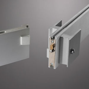 serratura elettronica / per porta a vetri / a combinazione / con impugnatura