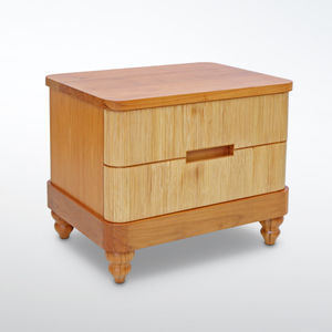 comodino moderno / in legno / rettangolare