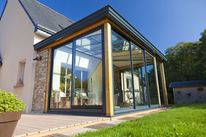 veranda in legno / in alluminio