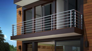 ringhiera da interno / in alluminio / a sbarre / per balcone